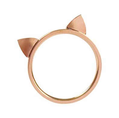 womens ring, mens ring, lgbt ring, cat jewelry, lgbt jewelry, rose gold ring, thin ring, delicate ring, cat lover, teen jewelry, gift idea