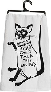 cat tea towel, cat towel, cat dish towel, cat kitchen towel, cartoon cat, funny, cat humor