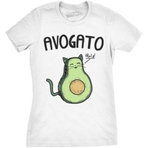 womens funny tshirt, funny cat shirt, avocado tshirt, humor, cat lover, cat tshirt, small to plus size tshirt